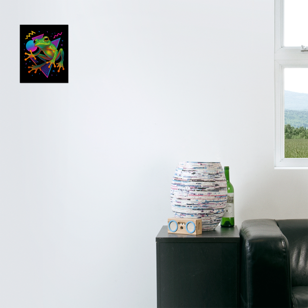Retro Neon Glass Tree Frog by Reptiq's Store